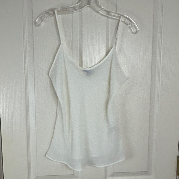 Chaps Ivory Sleeveless Cami Top Women's Medium Casual Tank - Picture 1 of 12